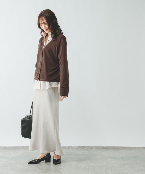 GLOBAL WORK(グローバルワーク)の「UVカットカーデ/636776(カーディガン/ボレロ・レディース・ダークブラウン/ライトグレー/ブラック/ベージュ/オレンジ系その他2・REGULAR/SHORT)」の22枚目の写真