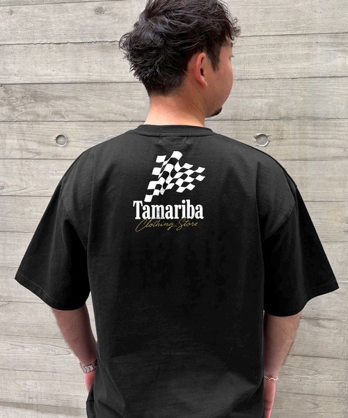SIDEWAY STANCE（サイドウェイスタンス）の「【SIDEWAY STANCE × tamariba】プリント 半袖Tシャツ（Tシャツ/カットソー・メンズ・ホワイト系2/ホワイト/ブラック/ブラック系2/ホワイト系3/ブラック系/ホワイト系1/ホワイト系/ブラック系3/ブラック系1/ホワイト系4/ブラック系4・SMALL/MEDIUM/LARGE）」の10枚目の写真