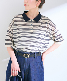 B.C STOCK | 手洗い可 / マルチボーダーシアープルオーバー(ニット/セーター)