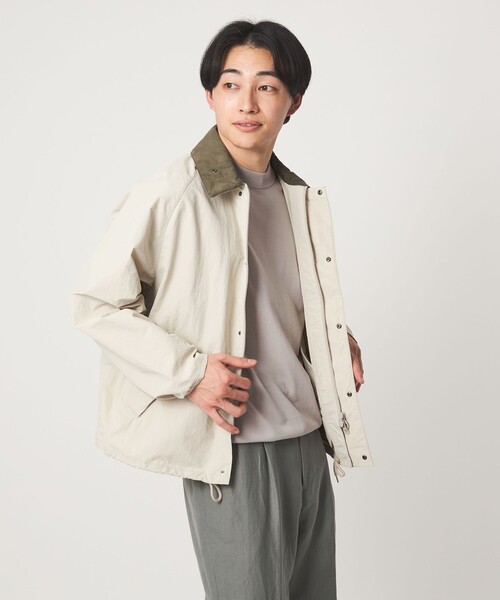 green label relaxing（グリーンレーベルリラクシング）の「MTB コットン ハイゲージ モックネック ニット Tシャツ（ニット/セーター・メンズ・ライム/ブラック/ライトグレー・XL/S/L/M）」の7枚目の写真