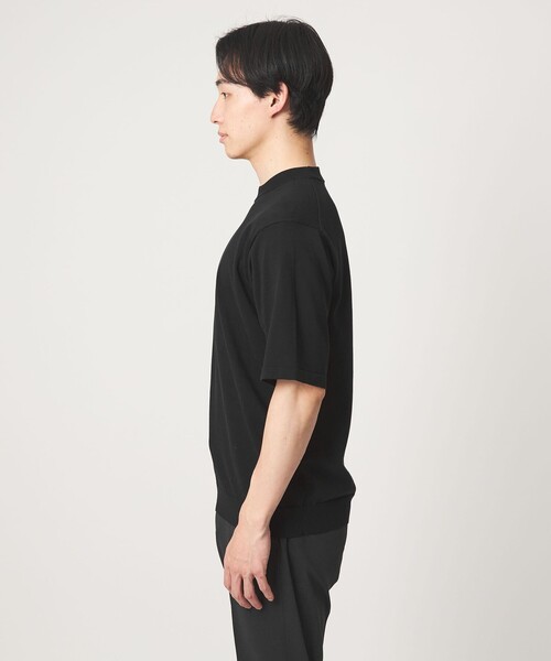 green label relaxing（グリーンレーベルリラクシング）の「MTB コットン ハイゲージ モックネック ニット Tシャツ（ニット/セーター・メンズ・ライム/ブラック/ライトグレー・XL/S/L/M）」の12枚目の写真