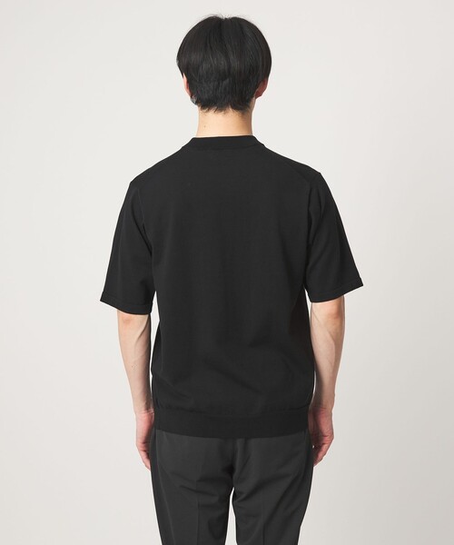 MTB コットン ハイゲージ モックネック ニット Tシャツ（ニット