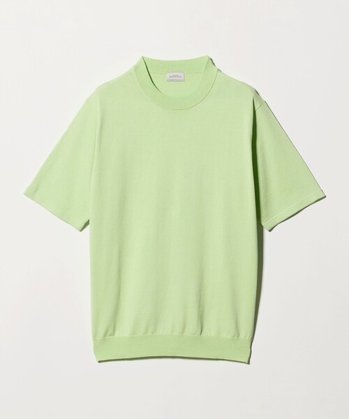 green label relaxing（グリーンレーベルリラクシング）の「MTB コットン ハイゲージ モックネック ニット Tシャツ（ニット/セーター・メンズ・ライム/ブラック/ライトグレー・XL/S/L/M）」の14枚目の写真