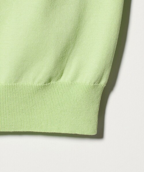 green label relaxing（グリーンレーベルリラクシング）の「MTB コットン ハイゲージ モックネック ニット Tシャツ（ニット/セーター・メンズ・ライム/ブラック/ライトグレー・XL/S/L/M）」の18枚目の写真