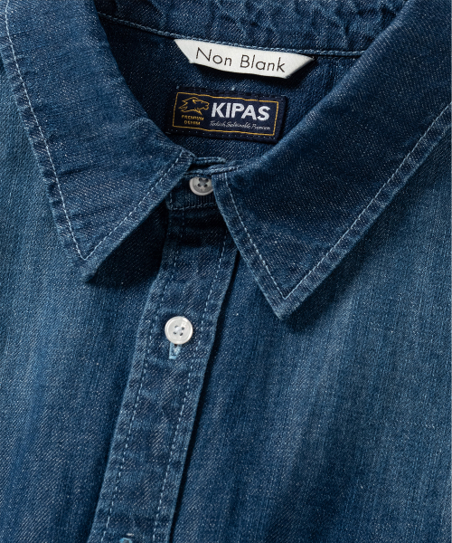 NONBLANK(ノンブランク)の「ウォッシングデニムLSシャツ_MID BLUE(シャツ/ブラウス・メンズ・ブルー・MEDIUM/LARGE/X-LARGE/SMALL)」の4枚目の写真