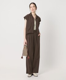 【WEB限定 Wardrobe DAILY MINIMAL】オープンカラーシャツ&イージーパンツ 接触冷感 UVカット はっ水