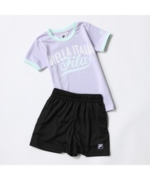 FILA（フィラ）の「FILA フィラ 半袖Tシャツ ハーフパンツ セットアップ ロゴプリント 軽量（Tシャツ/カットソー）」