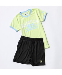 FILA（フィラ）の「FILA フィラ 半袖Tシャツ ハーフパンツ セットアップ ロゴプリント 軽量（Tシャツ/カットソー）」