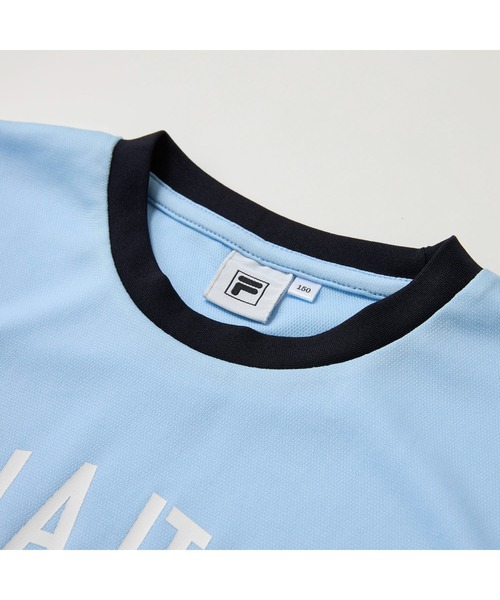 FILA(フィラ)の「FILA フィラ 半袖Tシャツ ハーフパンツ セットアップ ロゴプリント 軽量(Tシャツ/カットソー・キッズ・サックスブルー/レモンイエロー/ラベンダー・110cm/130cm/150cm/120cm/140cm/160cm)」の20枚目の写真