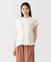 ＜循環＞婦人　風を通す　フレンチスリーブブラウス
