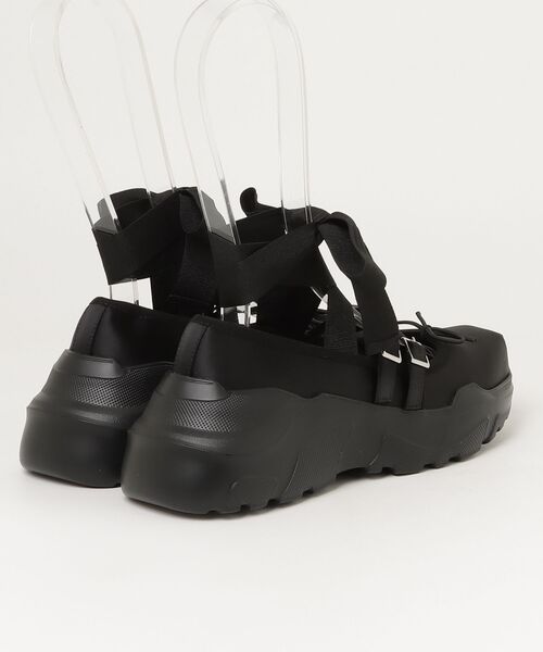 AKIKOAOKI(アキコアオキ)の「AKIKOAOKI /アキコアオキ/Giselle-satin BK×BK(バレエシューズ・レディース・ブラック・39)」の2枚目の写真
