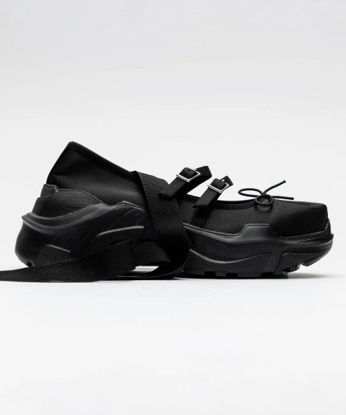 AKIKOAOKI(アキコアオキ)の「AKIKOAOKI /アキコアオキ/Giselle-satin BK×BK(バレエシューズ・レディース・ブラック・39)」の1枚目の写真