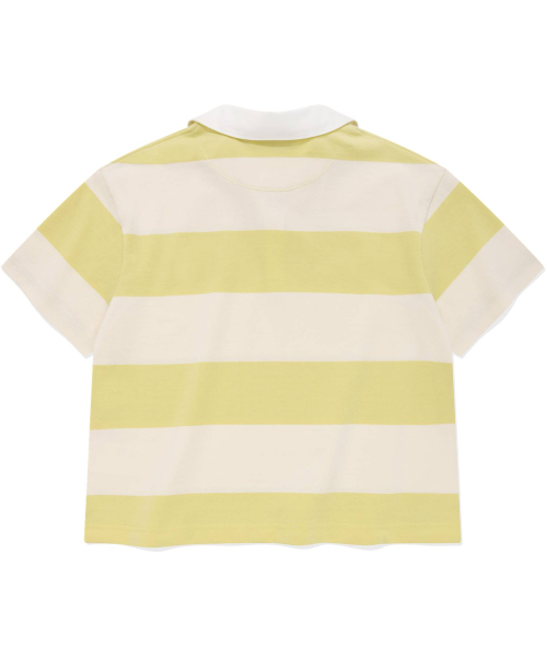 COVERNAT WOMAN（カバーナットウーマン）の「ウィメンズクロップラグビーTシャツ アイボリー（Tシャツ/カットソー・レディース・その他・WM/WS）」の2枚目の写真