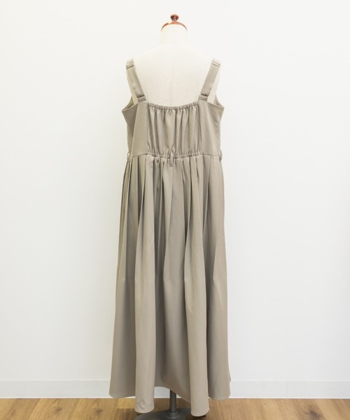CLETTE(クレット)の「CLETTEオリジナルベルト付きプリーツジャンスカワンピース(ワンピース・レディース・チャコールグレー/ワイン/グレイッシュベージュ・LL/4L/3L)」の16枚目の写真