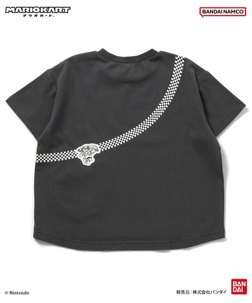 BANDAI(バンダイ)の「マリオカート サコッシュTシャツ(Tシャツ/カットソー・キッズ・チャコール/オフホワイト・100/110/120/130/140/150)」の9枚目の写真