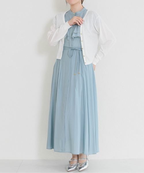 MISCH MASCH(ミッシュマッシュ)の「2026春夏新作 ラメシアーVネッククロップドカーディガン(カーディガン/ボレロ・レディース・ホワイト/グリーン/ブラック/グレー・フリ-)」の22枚目の写真