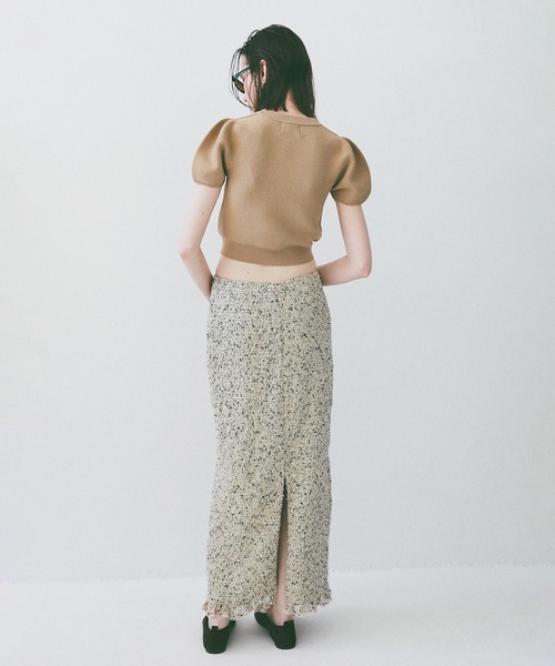 CLANE（クラネ）の「PUFF SLEEVE COMPACT KNIT TOPS（ニット/セーター・レディース・ベージュ/ブラック/アイボリー・2/1）」の21枚目の写真