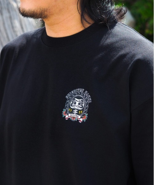 Leyline(レイライン)の「【Leyline】SHICHITEN HAKKI tee / 9.1oz ビッグシルエット グラフィックT(Tシャツ/カットソー・メンズ・ブラック/ホワイト・MEDIUM/X-LARGE/LARGE)」の12枚目の写真