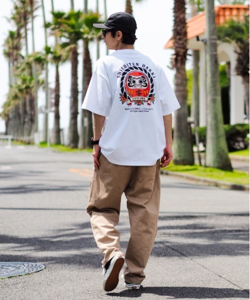 Leyline(レイライン)の「【Leyline】SHICHITEN HAKKI tee / 9.1oz ビッグシルエット グラフィックT(Tシャツ/カットソー・メンズ・ブラック/ホワイト・MEDIUM/X-LARGE/LARGE)」の13枚目の写真