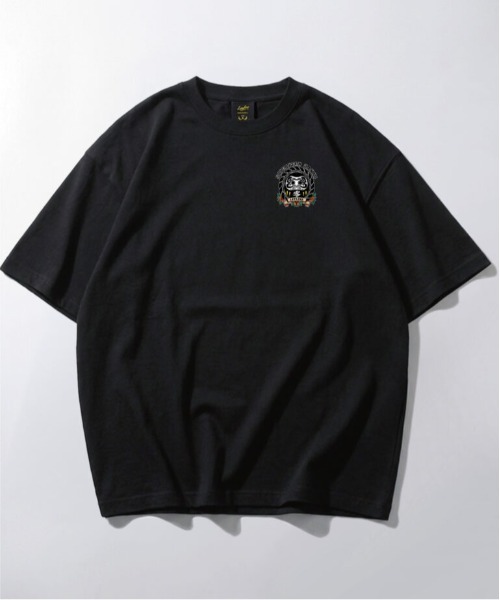 Leyline(レイライン)の「【Leyline】SHICHITEN HAKKI tee / 9.1oz ビッグシルエット グラフィックT(Tシャツ/カットソー・メンズ・ブラック/ホワイト・MEDIUM/X-LARGE/LARGE)」の9枚目の写真