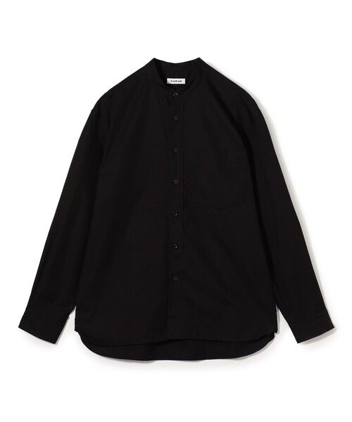 Cotton Gabardine bandカラーシャツ — банг-классическая рубашка