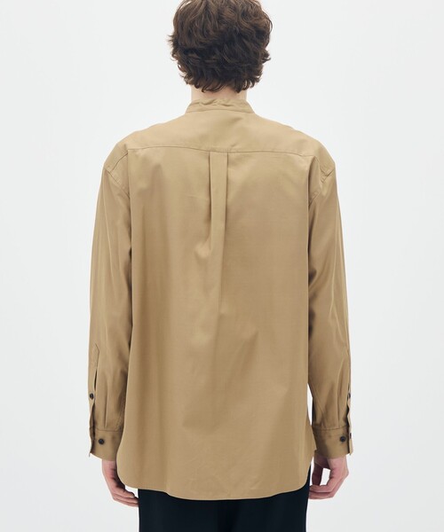 caban(キャバン)の「コットンギャバジン バンドカラーシャツ(シャツ/ブラウス・メンズ・ベージュ/ブラック・M/L)」の6枚目の写真