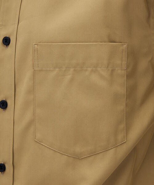 caban(キャバン)の「コットンギャバジン バンドカラーシャツ(シャツ/ブラウス・メンズ・ベージュ/ブラック・M/L)」の8枚目の写真