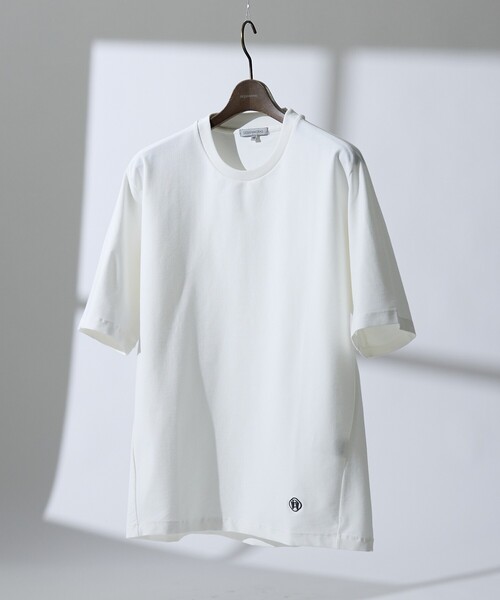 DESIGNWORKS（デザインワークス）の「【接触冷感 / COVEROSS(R) 】ピポット付ハンマースリーブ Tシャツ / セットアップ対応（Tシャツ/カットソー・メンズ・ライトグレー/ブラック/ホワイト/ブラウン・46/50/48）」の14枚目の写真