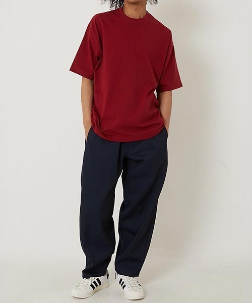 HIGH! STANDARD(ハイスタンダード)の「Healthknit × HIGH! STANDARD /ヘビーウェイト スモックTシャツ(Tシャツ/カットソー・メンズ・ダークグリーン/ネイビー/ブラック/バーガンディー/ホワイト・L/M/XL)」の9枚目の写真