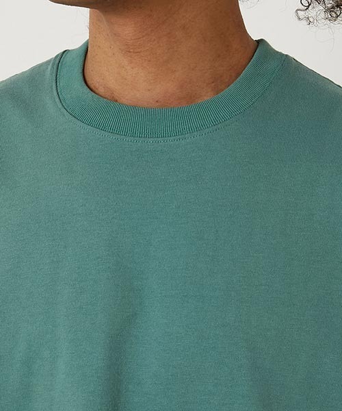 HIGH! STANDARD(ハイスタンダード)の「Healthknit × HIGH! STANDARD /ヘビーウェイト スモックTシャツ(Tシャツ/カットソー・メンズ・ダークグリーン/ネイビー/ブラック/バーガンディー/ホワイト・L/M/XL)」の18枚目の写真