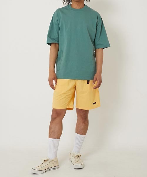 HIGH! STANDARD(ハイスタンダード)の「Healthknit × HIGH! STANDARD /ヘビーウェイト スモックTシャツ(Tシャツ/カットソー・メンズ・ダークグリーン/ネイビー/ブラック/バーガンディー/ホワイト・L/M/XL)」の21枚目の写真
