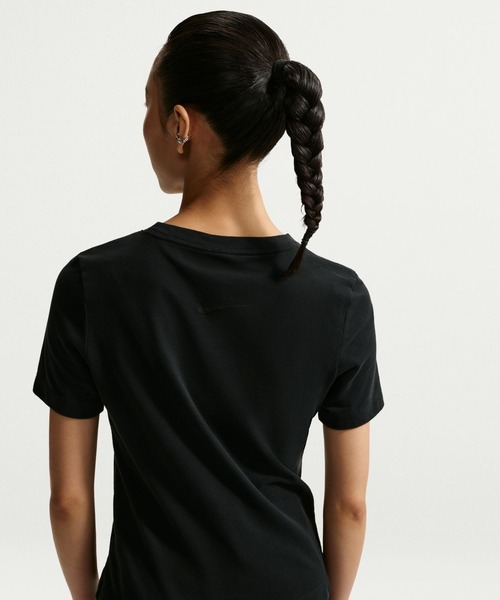 NIKE（ナイキ）の「ナイキ NIKE ナイキ   NSW バーンアウト ロゴ S/S トップ（Tシャツ/カットソー・レディース・クリーム/ブラック・S/M/L/XL）」の6枚目の写真