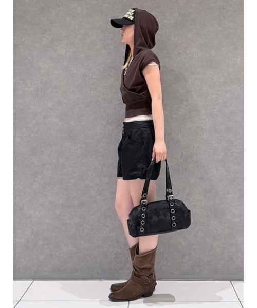LAGUA GEM（ラグアジェム）の「HOODIE CACHECOEUR ニット（ニット/セーター・レディース・ブラウン/グレー/ターコイズブルー・FREE）」の22枚目の写真