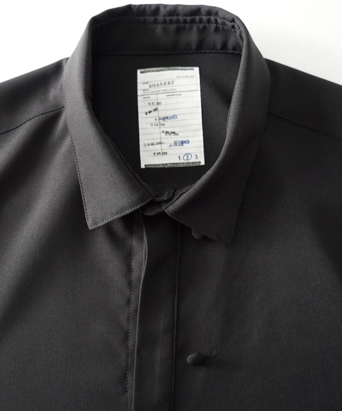 SHAREEF(シャリーフ)の「SIDE SLIT S/S BIG SHIRTS(シャツ/ブラウス・メンズ・ブラック/ホワイト・1/2/3)」の3枚目の写真