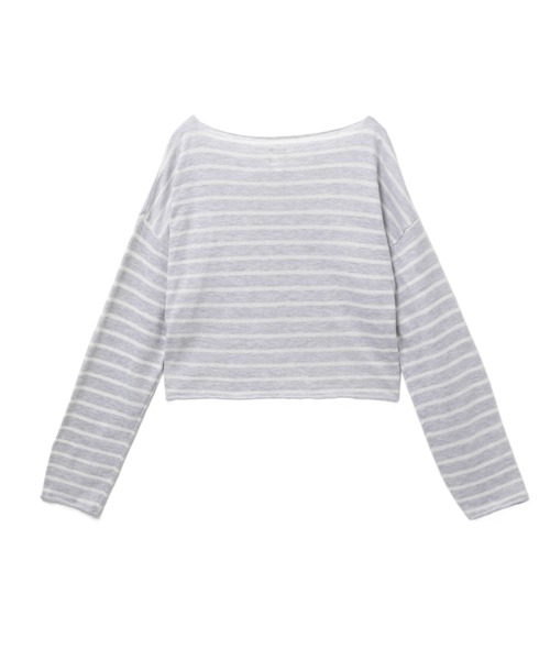APEE BY A BATHING APE（エイピーバイアベイシングエイプ）の「HEART BADGE KNIT SWEAT（ニット/セーター・レディース・グレー/ピンク・FREE）」の3枚目の写真