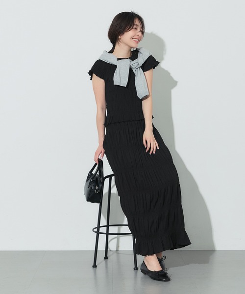 coca(coca)(コカ)の「ストレッチシャーリングIラインスカート(スカート・レディース・レッド/ブラック・L/M)」の9枚目の写真