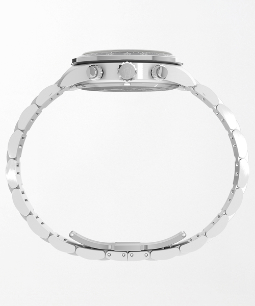 TIMEX(タイメックス)の「TIMEX Waterbury Heritage Chronograph tx-tw2y19200(アナログ腕時計・レディース・シルバー・FREE)」の3枚目の写真