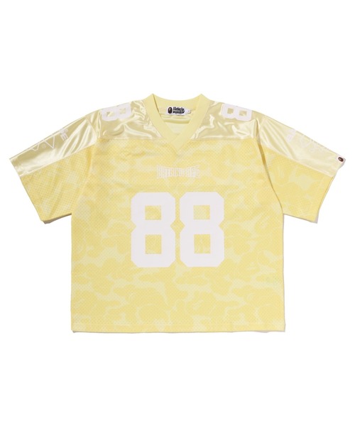 SOLID CAMO MULTI LOGO RELAXED FIT FOOTBALL JERSEY TEE（Tシャツ