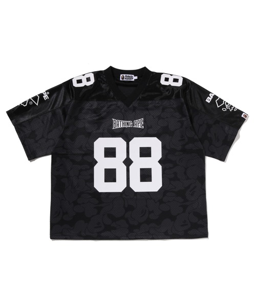 SOLID CAMO MULTI LOGO RELAXED FIT FOOTBALL JERSEY TEE（Tシャツ