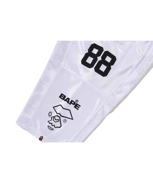 A BATHING APE（アベイシングエイプ）の「SOLID CAMO MULTI LOGO RELAXED FIT FOOTBALL JERSEY TEE（Tシャツ/カットソー・メンズ・イエロー/ホワイト/ブラック・XX-LARGE/LARGE/MEDIUM/SMALL/X-LARGE）」の7枚目の写真