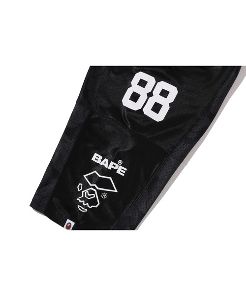 A BATHING APE（アベイシングエイプ）の「SOLID CAMO MULTI LOGO RELAXED FIT FOOTBALL JERSEY TEE（Tシャツ/カットソー・メンズ・イエロー/ホワイト/ブラック・XX-LARGE/LARGE/MEDIUM/SMALL/X-LARGE）」の8枚目の写真