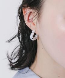 ダルメシアンニュアンスフープピアス