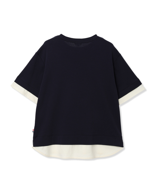 Petit Honfleur(プチオンフルール)の「レイヤード風カットプルオーバー【接触冷感・UVカット】(Tシャツ/カットソー・レディース・ネイビー/グレー・M/L)」の20枚目の写真