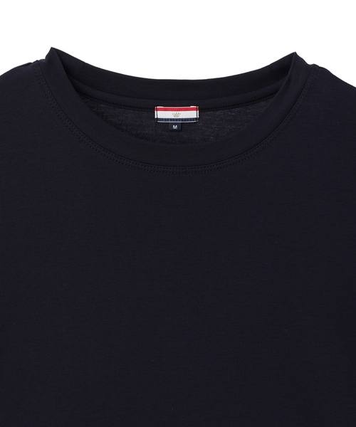Petit Honfleur(プチオンフルール)の「レイヤード風カットプルオーバー【接触冷感・UVカット】(Tシャツ/カットソー・レディース・ネイビー/グレー・M/L)」の21枚目の写真