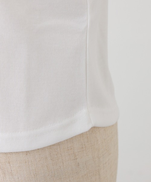one after another NICE CLAUP(ワンアフターアナザーナイスクラップ)の「ビジュー付きロゴ刺繍Tee(Tシャツ/カットソー・レディース・オフホワイト/ブラック/ピンク/ホワイト系その他・FREE)」の8枚目の写真