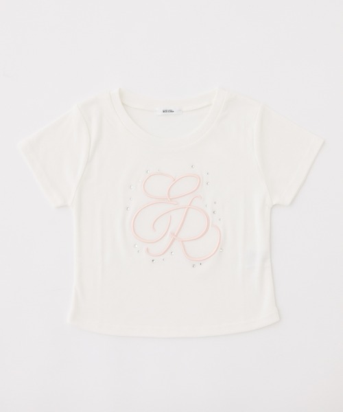 one after another NICE CLAUP(ワンアフターアナザーナイスクラップ)の「ビジュー付きロゴ刺繍Tee(Tシャツ/カットソー・レディース・オフホワイト/ブラック/ピンク/ホワイト系その他・FREE)」の19枚目の写真