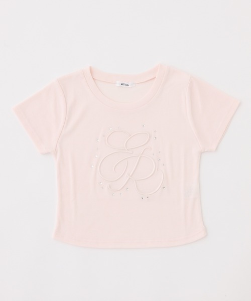 one after another NICE CLAUP(ワンアフターアナザーナイスクラップ)の「ビジュー付きロゴ刺繍Tee(Tシャツ/カットソー・レディース・オフホワイト/ブラック/ピンク/ホワイト系その他・FREE)」の20枚目の写真
