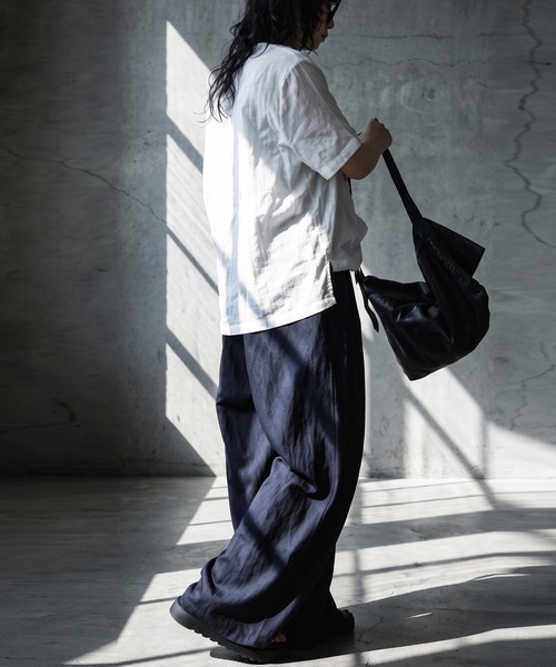 antiqua(アンティカ)の「タック ワイドパンツ(その他パンツ・レディース・ネイビー/ブラック/グレー・ONESIZE)」の11枚目の写真