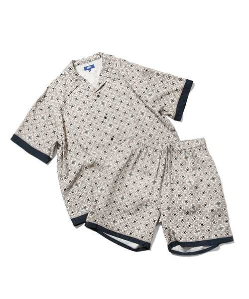 LFYT(エルエフワイティー)の「LFYT ラファイエット【Lafayette】- ハーフパンツ【ARABESQUE PATTERN EASY SHORTS LS261303】(その他パンツ・メンズ・ネイビー/ホワイト・X-LARGE/LARGE/MEDIUM/XX-LARGE)」の12枚目の写真