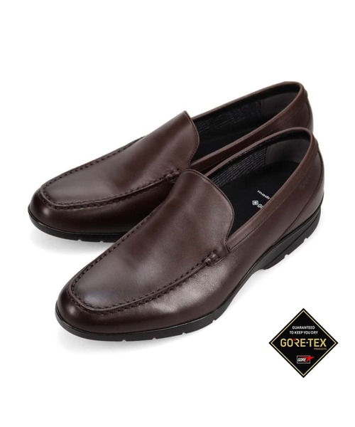 madras Walk(マドラスウォーク)の「【GORE-TEX】マドラスウォーク madras Walk 防水レザースリッポン ドレスシューズ MW7703 / 本革 紳士靴(スリッポン・メンズ・ダークブラウン/ブラック・27cm/26.5cm/26cm/25.5cm/25cm/24.5cm)」の2枚目の写真
